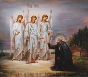 Моисей встречает ангелов Троицу