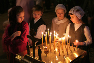 Дети и свечи